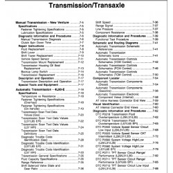 1999-2003 Workhorse Transmission Service Manual Download