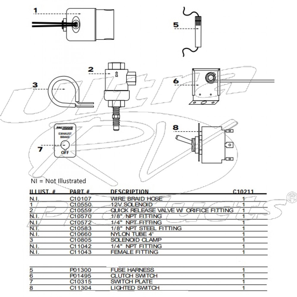 C10211  -  Standard Control Group Lighted Toggle