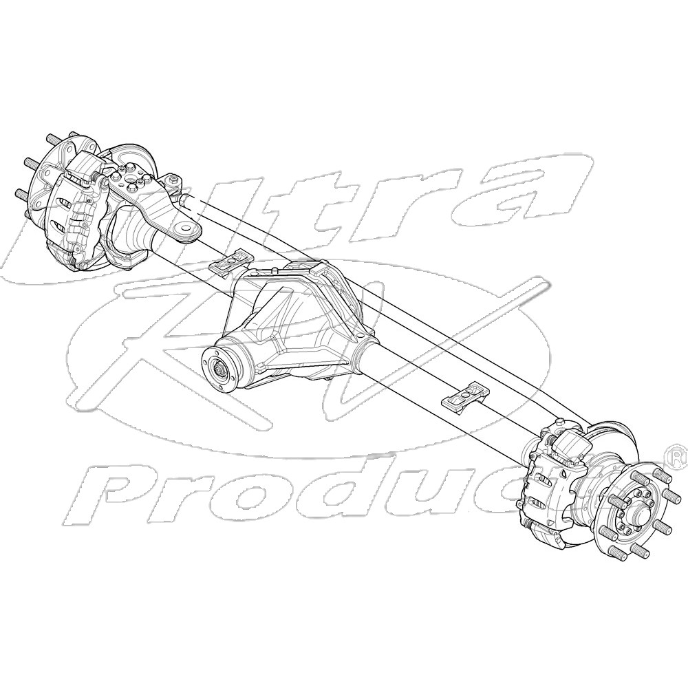 W0006999  -  Axle Asm Front (6.12 Ratio - Driven & Steered)