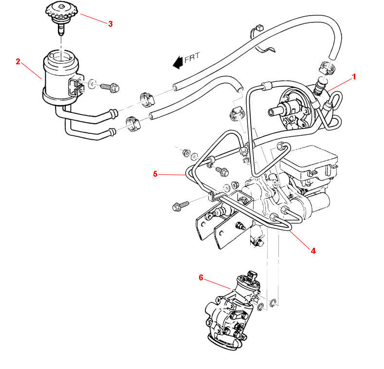 1996-2000 P32 Chassis Parts Index > POWER STEERING